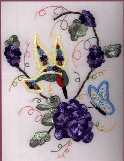 Embroidery Pattern, Vinyard Visitors JDR 6084 Brazilian Embroidery