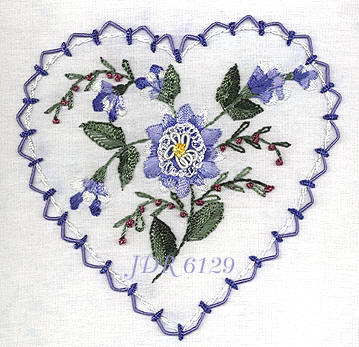 JDR 6129 Brittanys Delphinium Hand embroidery Pattern